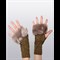 Митенки из шерсти мериноса с искусственным мехом - фото 11429